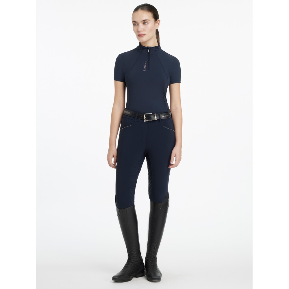 LeMieux Classique Short Sleeve Base Layer - Navy