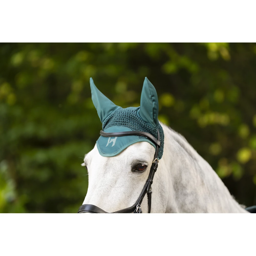 Horseware Ear Net - Dynasty Green in Dynasty Green