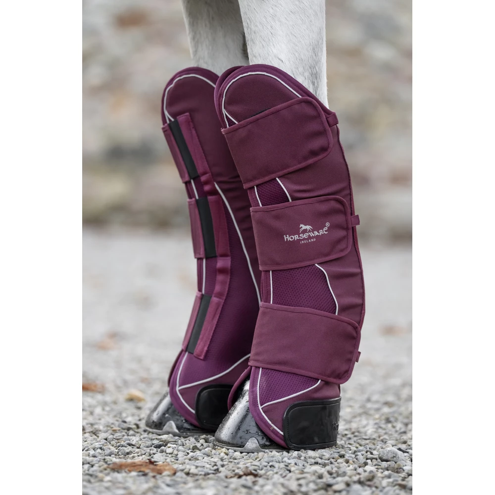 Horseware Signature Travel Boots - Burgundy in Burgundy