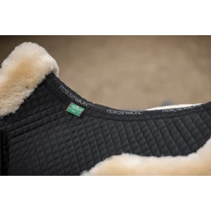 Horseware Sheepskin Halfpad - Black/Natural in Black/Natural