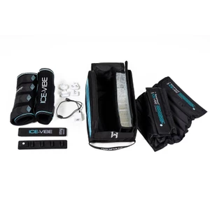 Horseware Ice-Vibe Ice - Vibe Leg Wrap - Black/Aqua in Black/Aqua