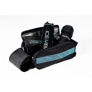 Horseware Ice-Vibe Ice - Vibe Leg Wrap - Black/Aqua in Black/Aqua
