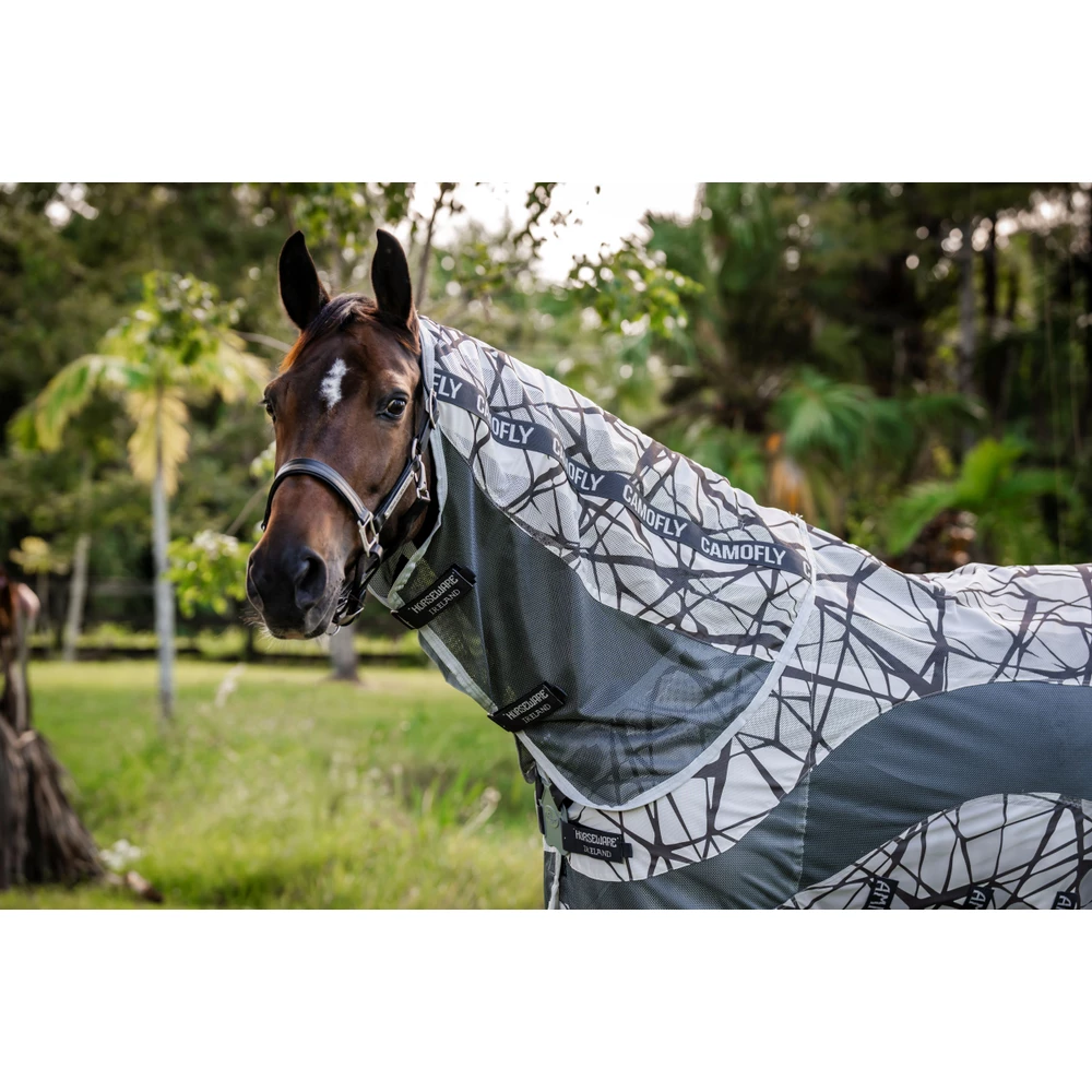 Horseware Amigo Amigo CamoFly Plus  - CamoFly Print/Grey in CamoFly Print/Grey