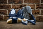 Horseware Newmarket Grooming Brush Set - Witney Navy in Witney Navy
