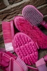 Horseware Newmarket Grooming Brush Set - Witney Pink in Witney Pink