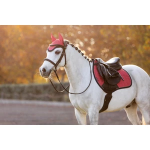 LeMieux Mini Classic Fly Hood  - Cranberry in Cranberry