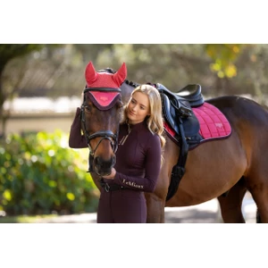 LeMieux Loire Fly Hood  - Cranberry in Cranberry