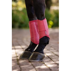 LeMieux Arika Mesh Brushing Boots  - Cranberry in Cranberry