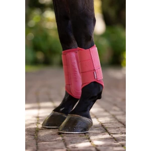 LeMieux Arika Mesh Brushing Boots  - Cranberry in Cranberry