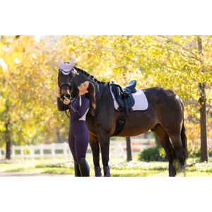 LeMieux Suede Dressage Square  - Lilac in Lilac