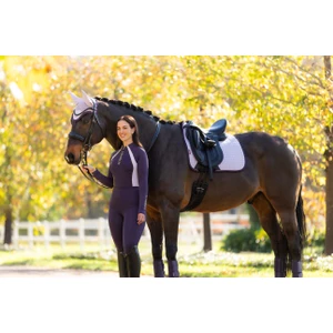 LeMieux Suede Dressage Square  - Lilac in Lilac