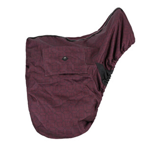 QHP Saddle cover collection - Wine red 