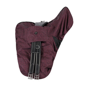 QHP Saddle cover collection - Wine red 