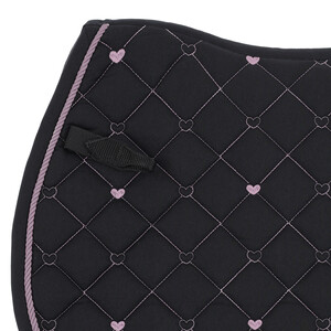 QHP Saddle pad Lize - Black/violet 