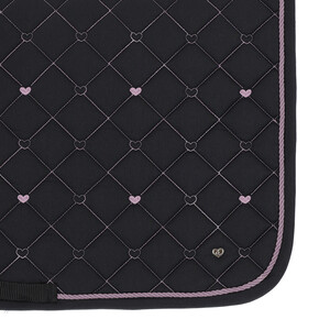 QHP Saddle pad Lize - Black/violet in Black/violet
