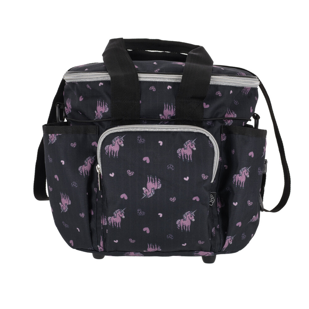 QHP Grooming bag Lize - Black/violet in Black/violet