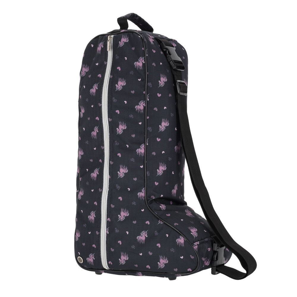 QHP Boot bag Lize - Black/violet in Black/violet