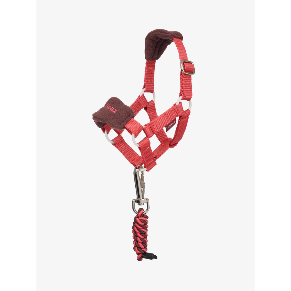 LeMieux Toy Pony Vogue Headcollar & Leadrope  - Cranberry in Cranberry