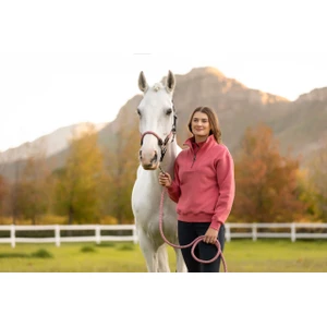 LeMieux Keira Quarter Zip Sweat  - Cranberry in Cranberry