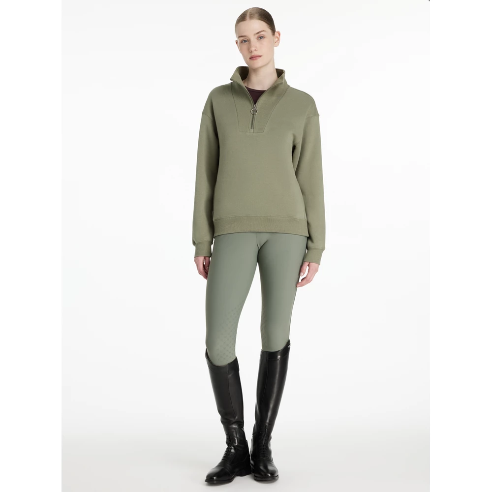 LeMieux Keira Quarter Zip Sweat  - Rosemary in Rosemary