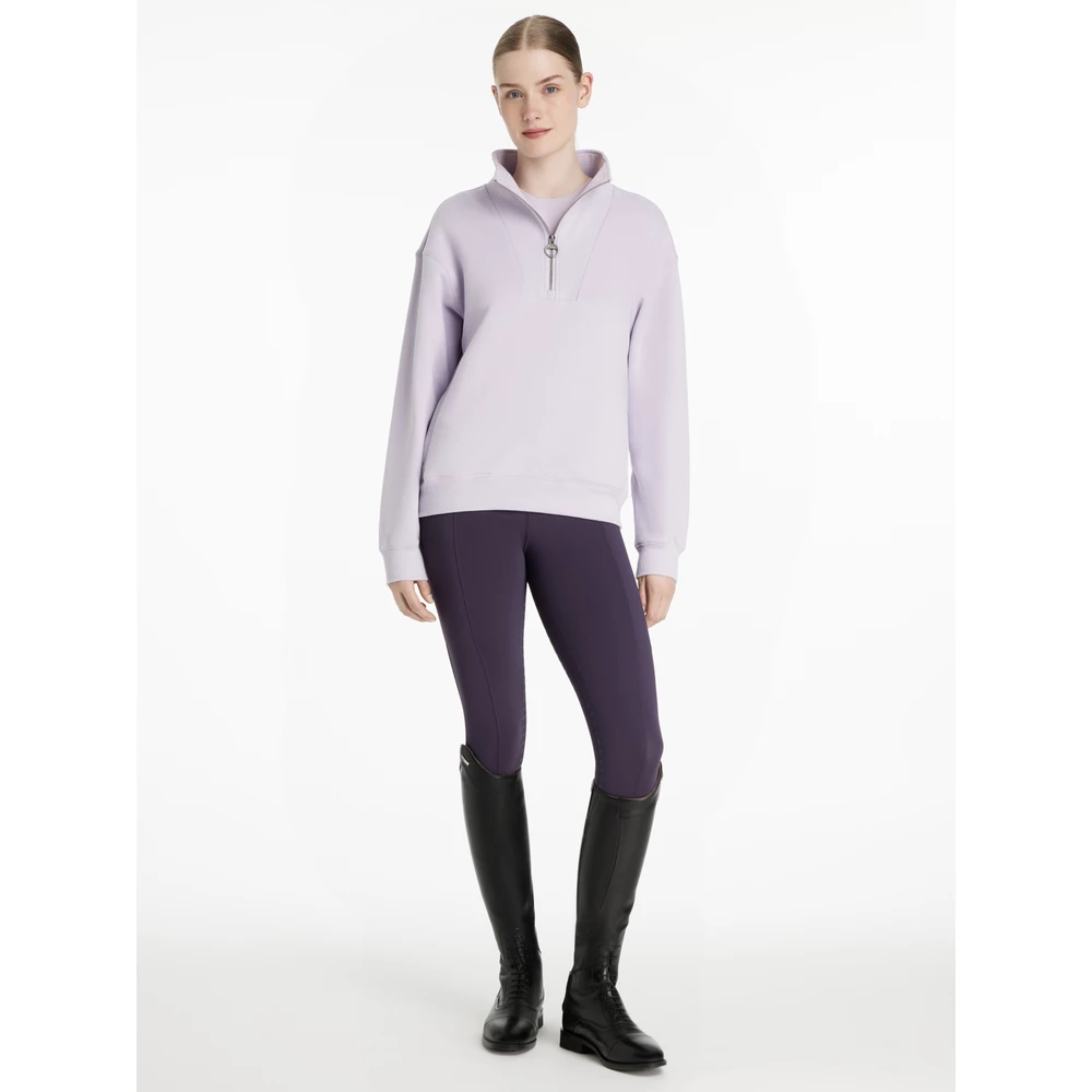 LeMieux Keira Quarter Zip Sweat  - Lilac in Lilac