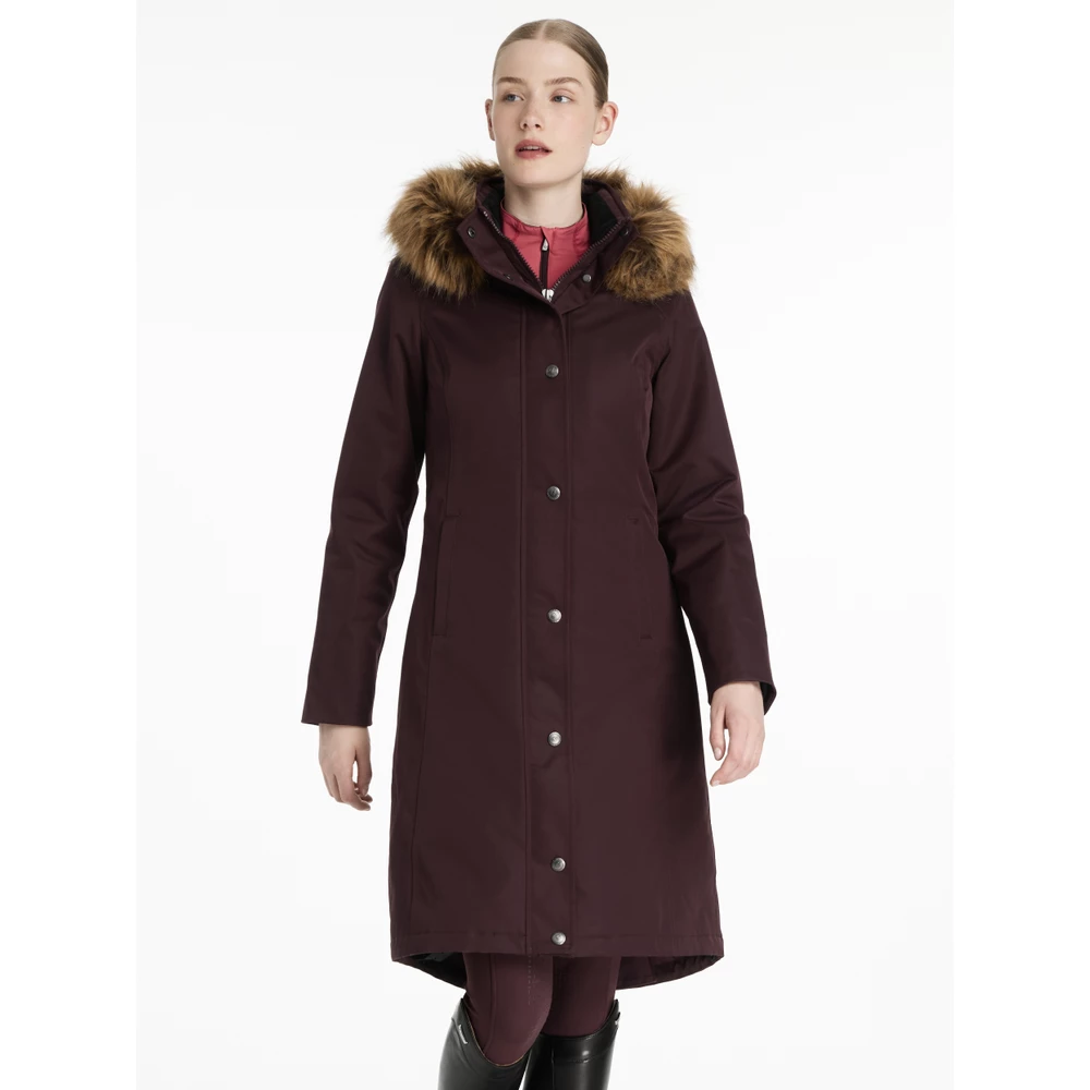 LeMieux Anya Waterproof Riding Coat  - Damson in Damson