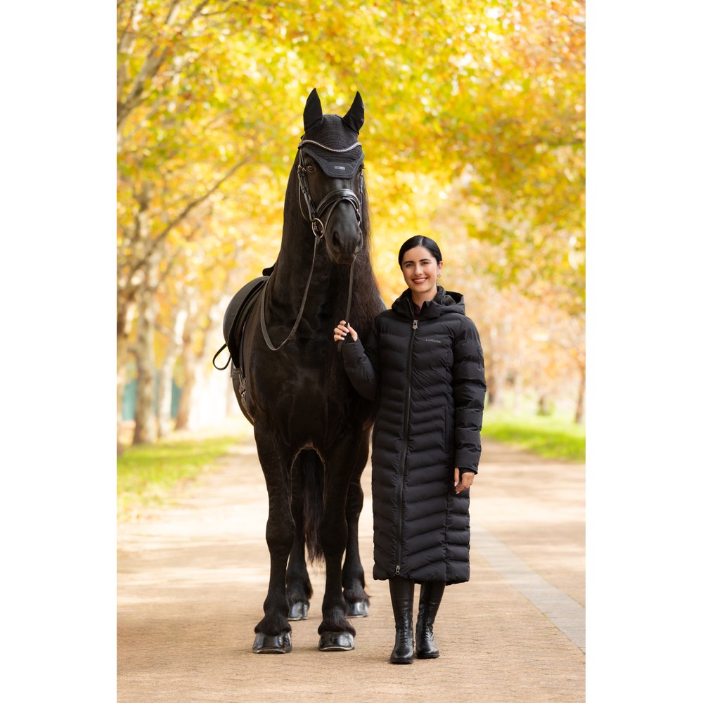 LeMieux Hayley Water Resistant Longline Puffer Coat - Black