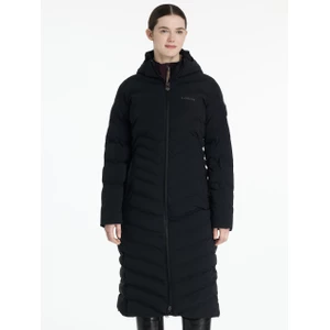 LeMieux Hayley Water Resistant Longline Puffer Coat  - Black in Black