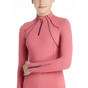 LeMieux Young Rider Mia Mesh Base Layer  - Cranberry in Cranberry
