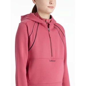 LeMieux Young Rider Hettie Half Zip Hoodie  - Cranberry 