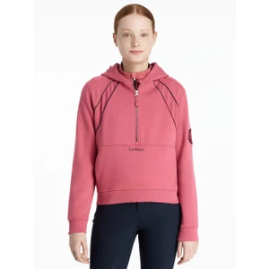 LeMieux Young Rider Hettie Half Zip Hoodie  - Cranberry in Cranberry