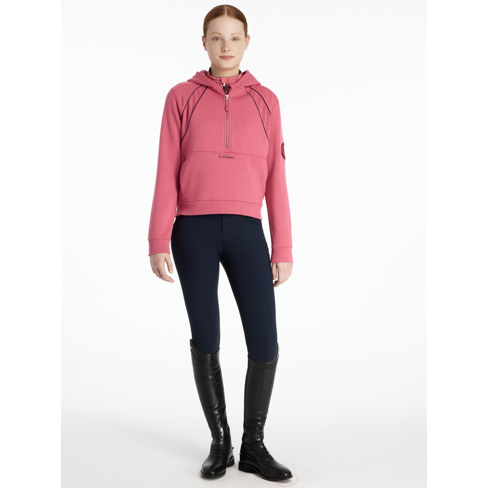 LeMieux Young Rider Hettie Half Zip Hoodie - Cranberry