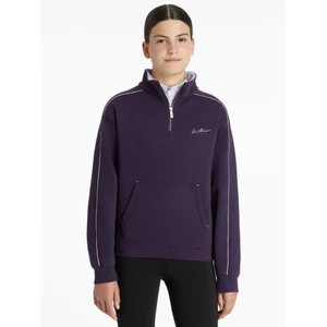 LeMieux Young Rider Kate Quarter Zip Sweat  - Juniper/Lilac 