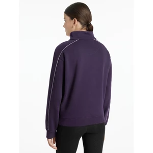 LeMieux Young Rider Kate Quarter Zip Sweat  - Juniper/Lilac in Juniper/Lilac