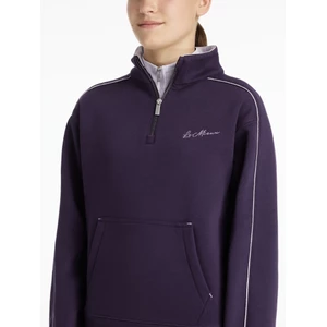 LeMieux Young Rider Kate Quarter Zip Sweat  - Juniper/Lilac in Juniper/Lilac