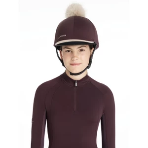 LeMieux Classique Pom Hat Silk  - Damson in Damson