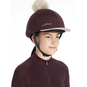 LeMieux Classique Pom Hat Silk  - Damson in Damson