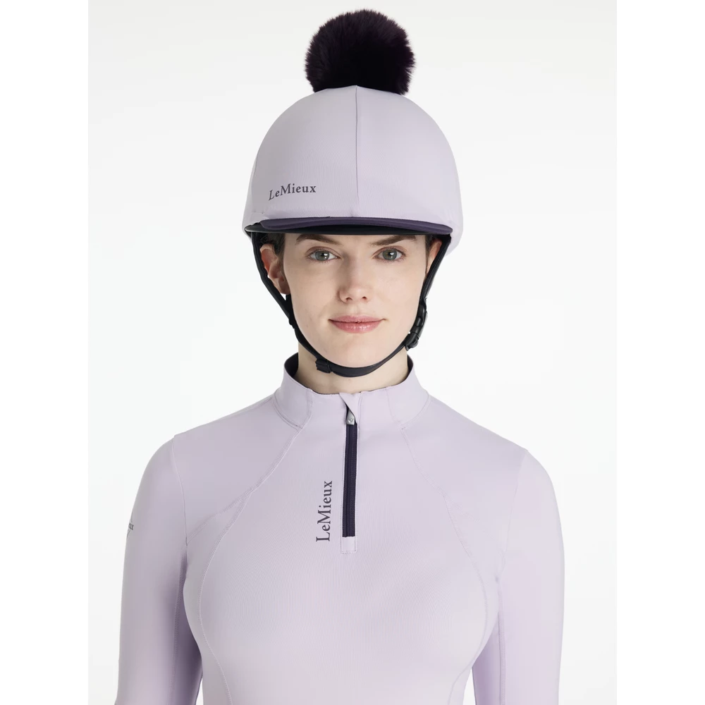 LeMieux Classique Pom Hat Silk  - Lilac in Lilac