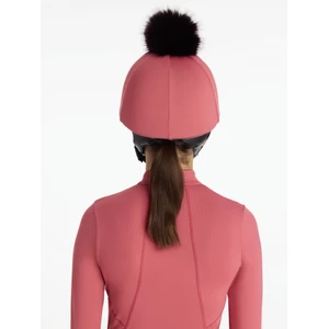 LeMieux Classique Pom Hat Silk  - Cranberry 