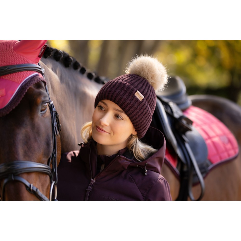 LeMieux Clara Rib Beanie - Damson