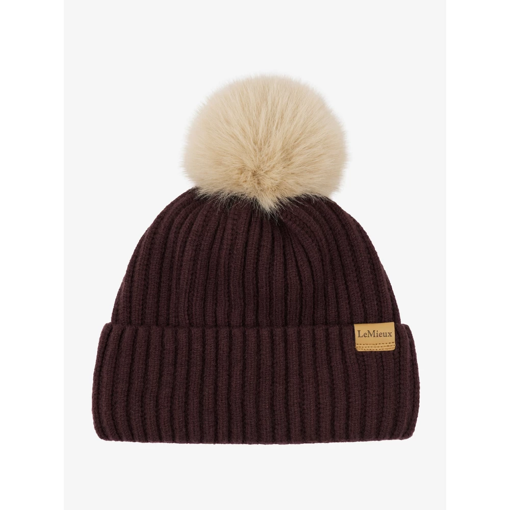 LeMieux Clara Rib Beanie  - Damson in Damson