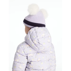 LeMieux Mini Double Pom Beanie  - Lilac in Lilac