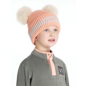 LeMieux Mini Double Pom Beanie  - Peach Punch 