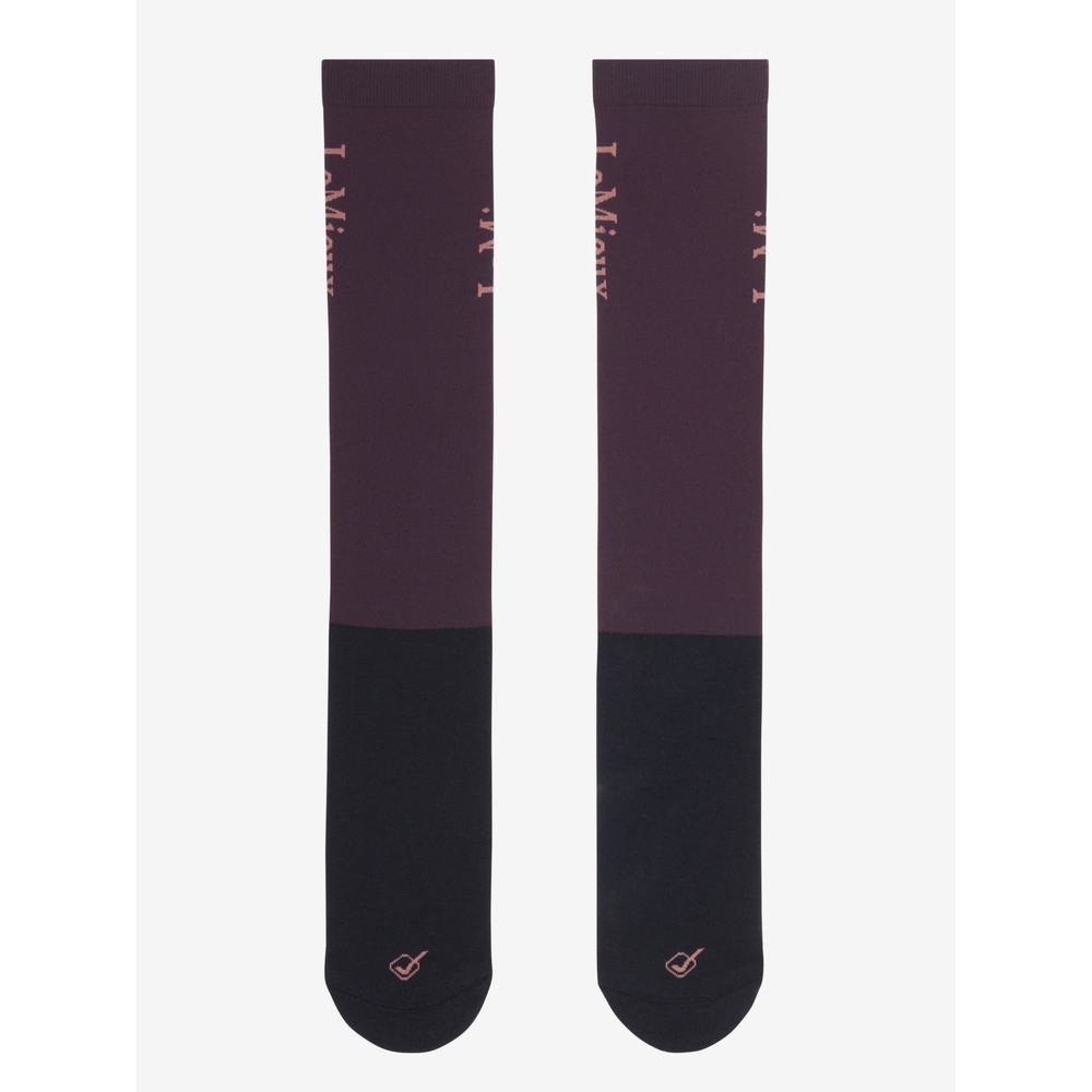 LeMieux Competition Socks 2 Pack - Damson