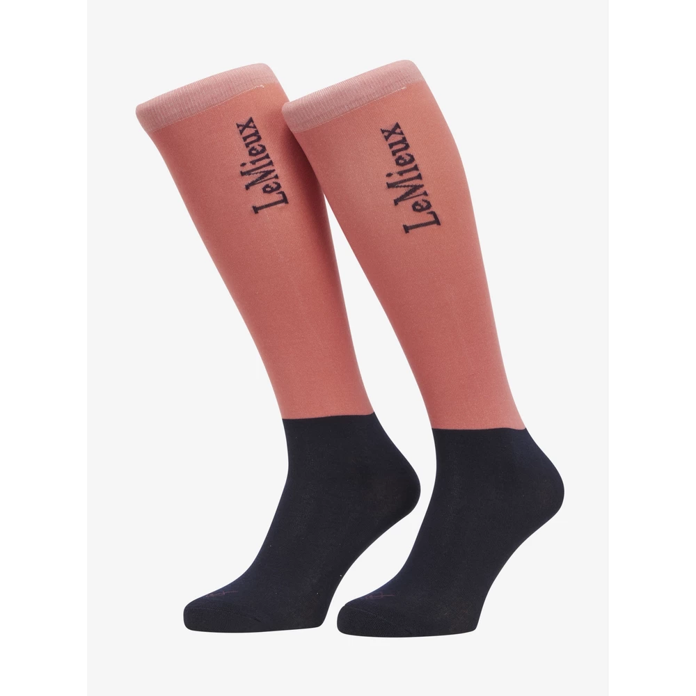 LeMieux Competition Socks 2 Pack  - Cranberry in Cranberry