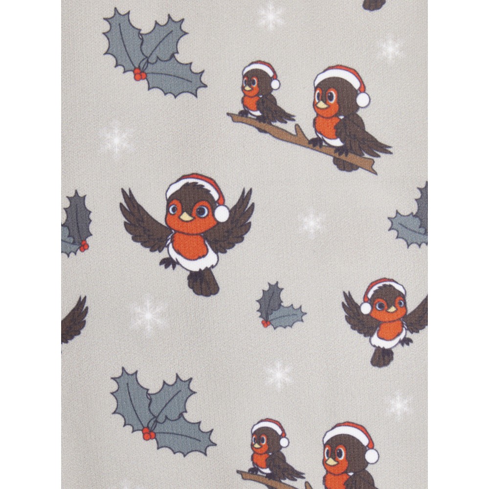 LeMieux Footsie Socks Xmas Robins - Almond