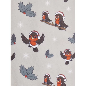 LeMieux Footsie Socks Xmas Robins  - Almond in Almond
