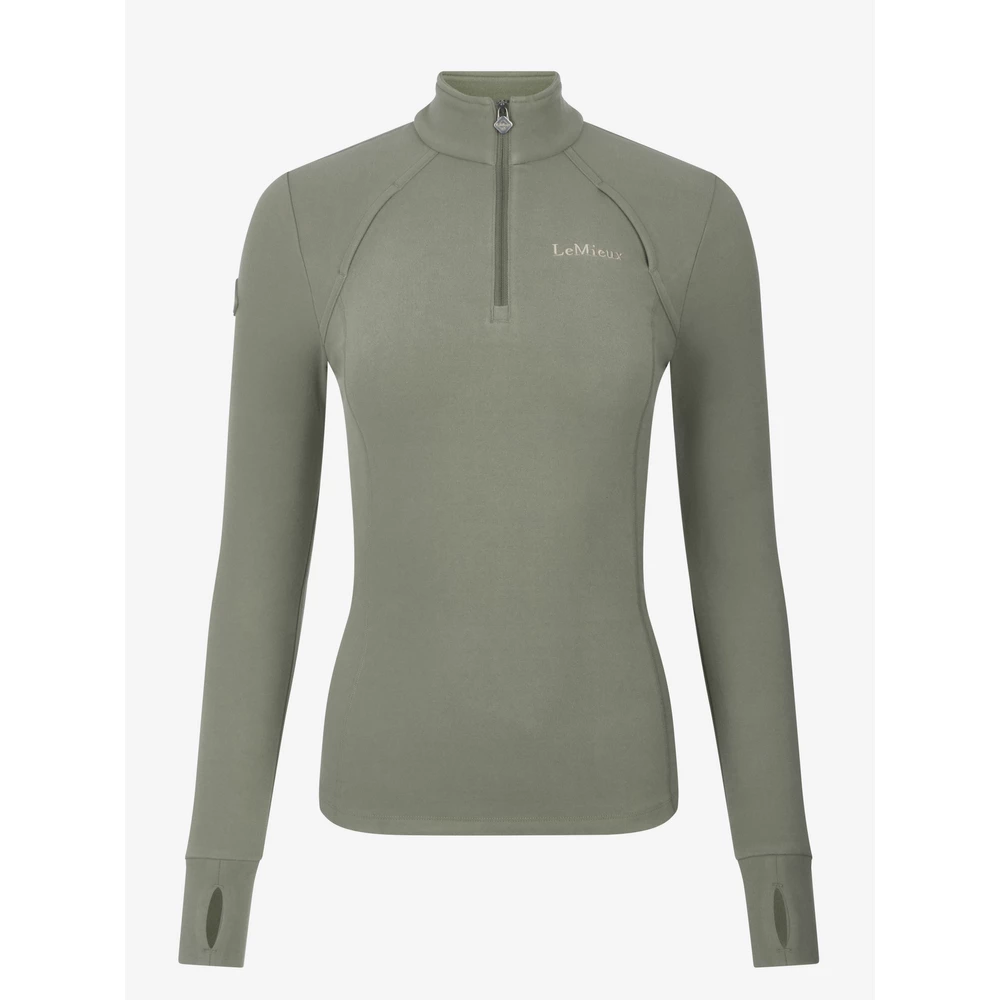 LeMieux Frances Quarter Zip Fleece  - Rosemary in Rosemary