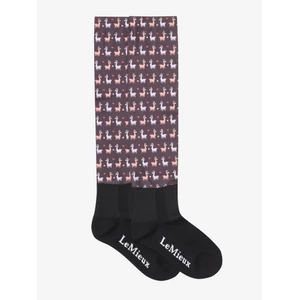 LeMieux Footsie Socks Llamas  - Damson 