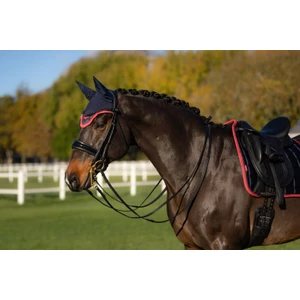 LeMieux Loire Fly Hood  - Navy/Cranberry 